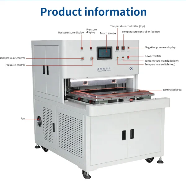 G+G Optical Bonding OCA Tech for TV LED Airplane Screen SCA OCF COF 65inch Laminator Machine