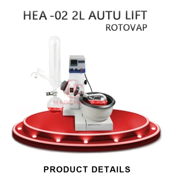 Laboratory Glassware 2L Mini Rotary Evaporator with Motor Lift
