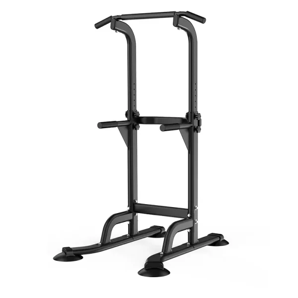 Adjustable Height Steel Power Tower Multifunctional Dip Stand Fitness Equipment for Home Gym Use for Adults and Children