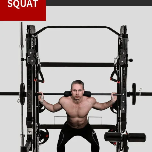 Multi Function Gym Smith Machine Home Gym Commercial Smith Machine Squat Power Rack Fitness Equipment Power Cage