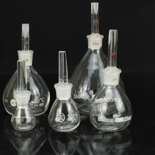 Factory Direct Glass Pycnometer/Specific Gravity Bottle/Pinometer for Lab $2-$1.5